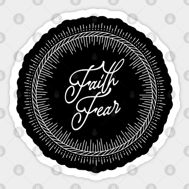 faith over fear Sticker by ChristianCanCo